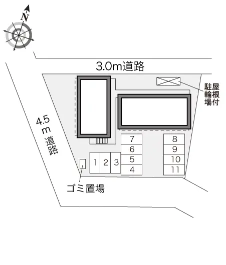 ★手数料０円★所沢市上山口 月極駐車場